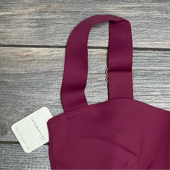 NWT $48 Free People Naomi Longline Bra XS or Small Dried Rose Pink - Picture 14 of 16